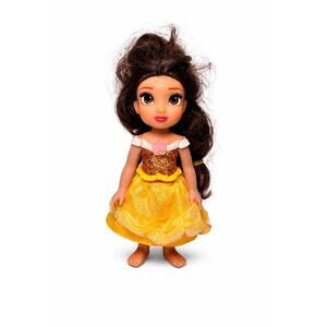 Disney Princess Belle Toddler Doll Yellow Dress Brown Hair 6” Figure